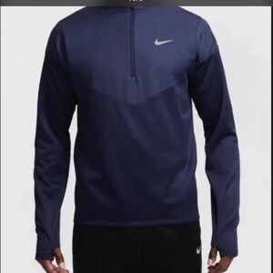 Nike Mens Therma-Fit Running Half Zip Jacket B Navy Size Large New With Tags